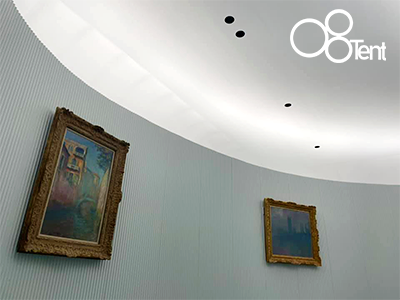 POLA美術館モネ展の自然光を再現した天幕03
