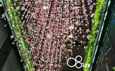 吹き抜けを生かした「桜の装飾」_アイキャッチ