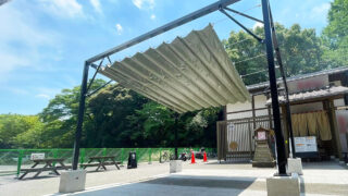 開閉式テント屋根を大型飲食施設・金シャチ横丁に施工｜愛知県名古屋市