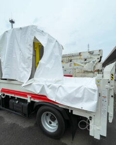 特注機械カバー（トラック用）を製作