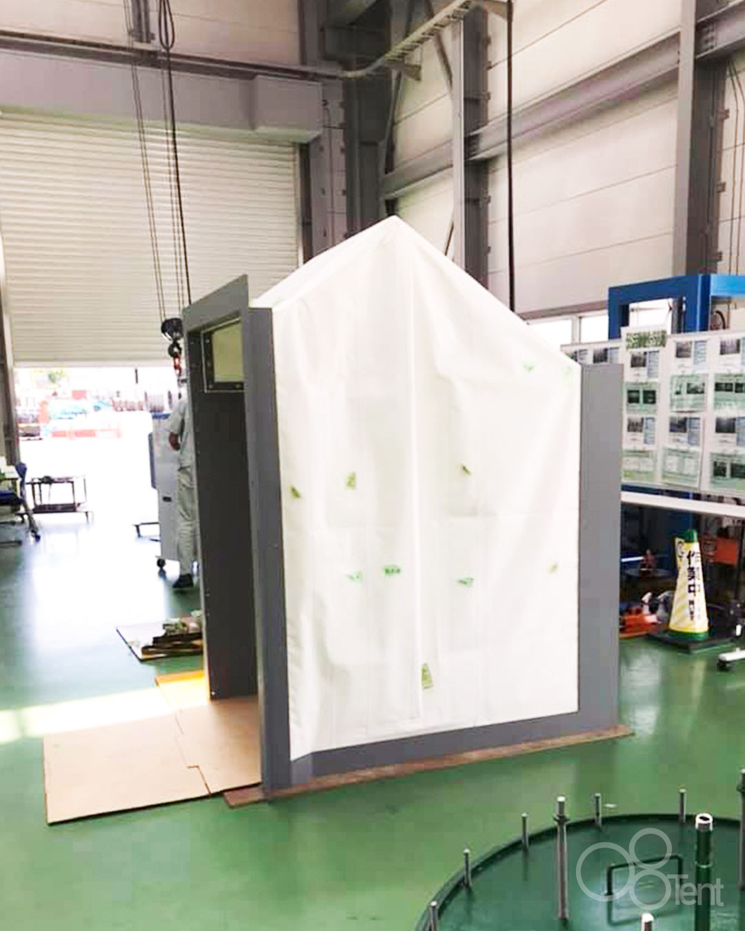 気密ブースを工場施設様向けに製作